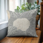 Bluewater BW4 Gray Chenille Decorative Pillow
