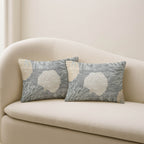 Bluewater BW4 Gray Chenille Decorative Pillow