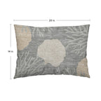 Bluewater BW4 Gray Chenille Decorative Pillow