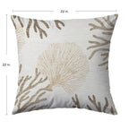 Bluewater BW4 Ivory Chenille Decorative Pillow