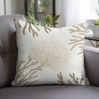Bluewater BW4 Ivory Chenille Decorative Pillow