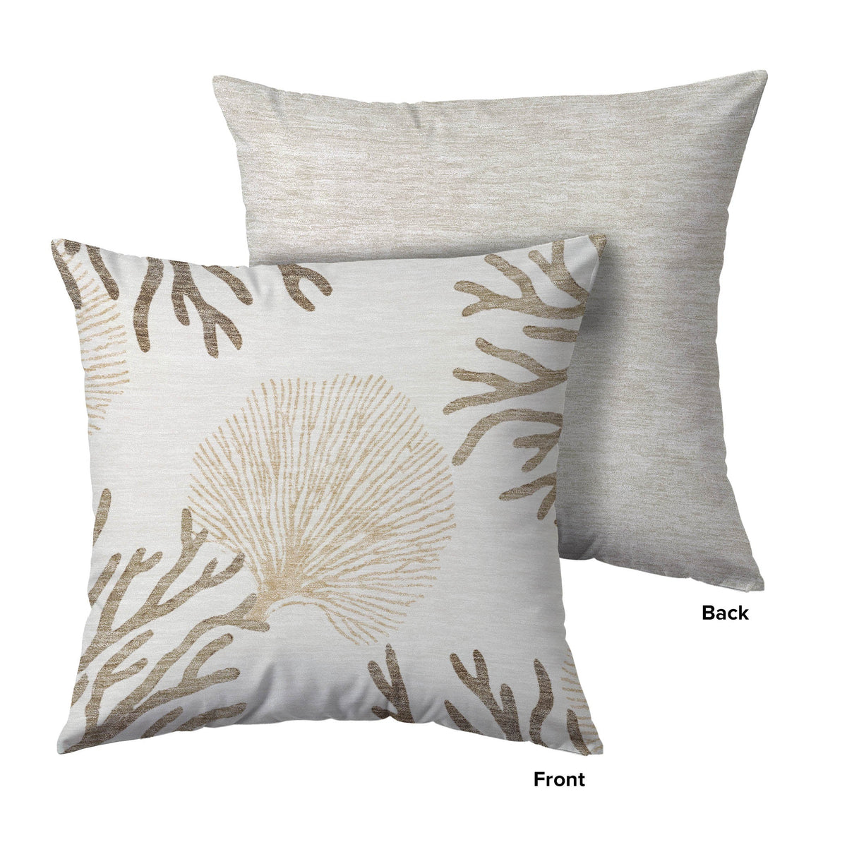 Bluewater BW4 Ivory Chenille Decorative Pillow