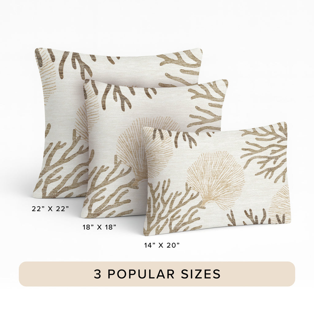 Bluewater BW4 Ivory Chenille Decorative Pillow
