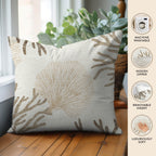 Bluewater BW4 Ivory Chenille Decorative Pillow