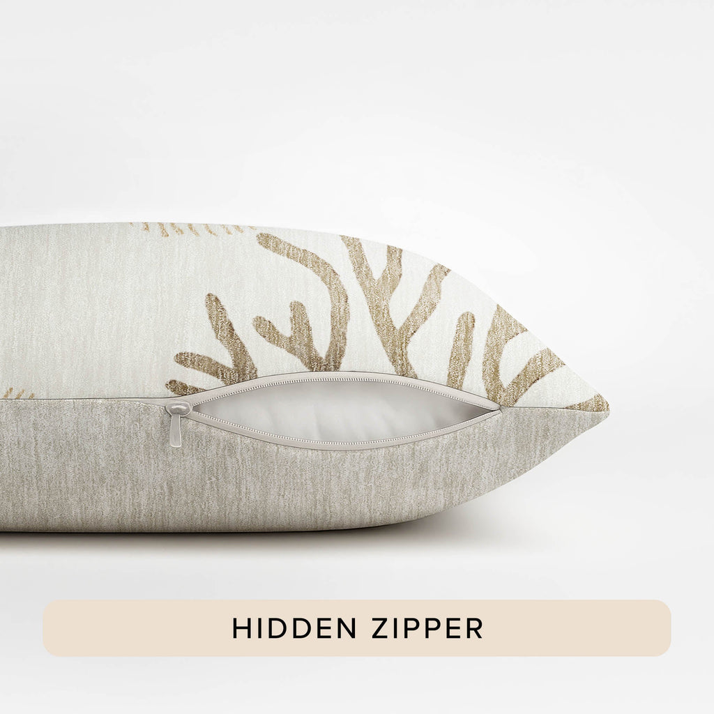 Bluewater BW4 Ivory Chenille Decorative Pillow