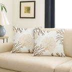 Bluewater BW4 Ivory Chenille Decorative Pillow