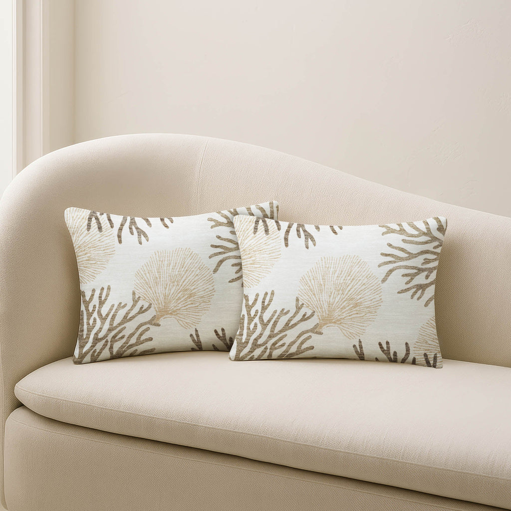 Bluewater BW4 Ivory Chenille Decorative Pillow