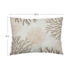 Bluewater BW4 Ivory Chenille Decorative Pillow