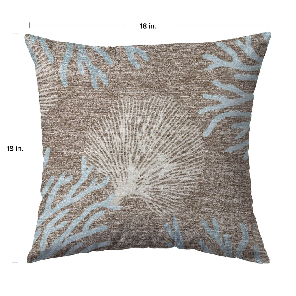 Bluewater BW4 Taupe Chenille Decorative Pillow