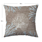 Bluewater BW4 Taupe Chenille Decorative Pillow