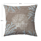 Bluewater BW4 Taupe Chenille Decorative Pillow