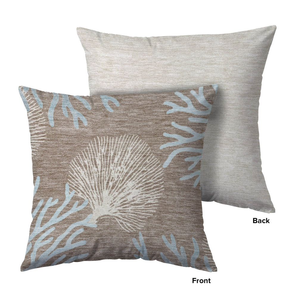 Bluewater BW4 Taupe Chenille Decorative Pillow