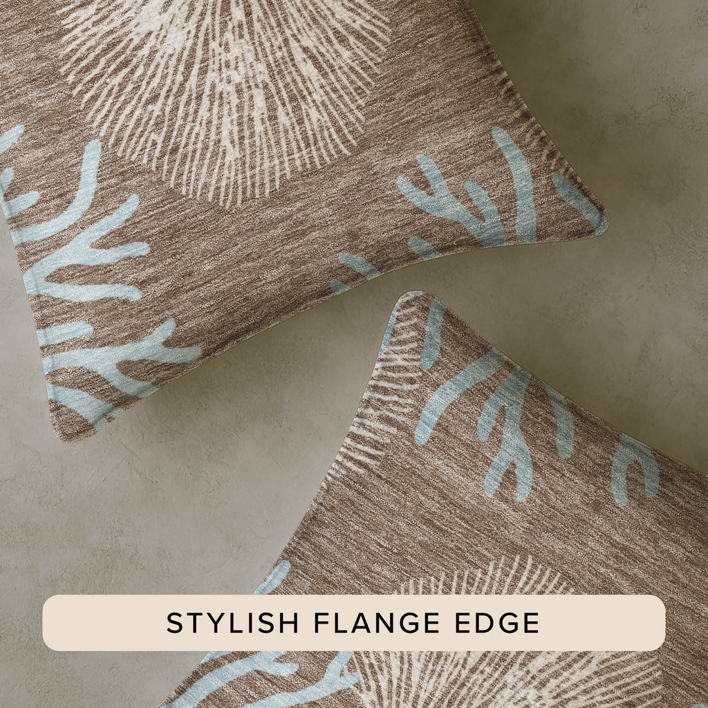Bluewater BW4 Taupe Chenille Decorative Pillow
