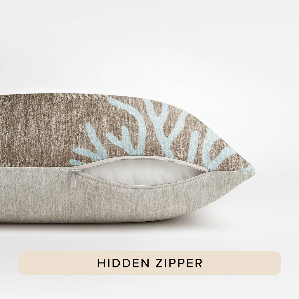 Bluewater BW4 Taupe Chenille Decorative Pillow