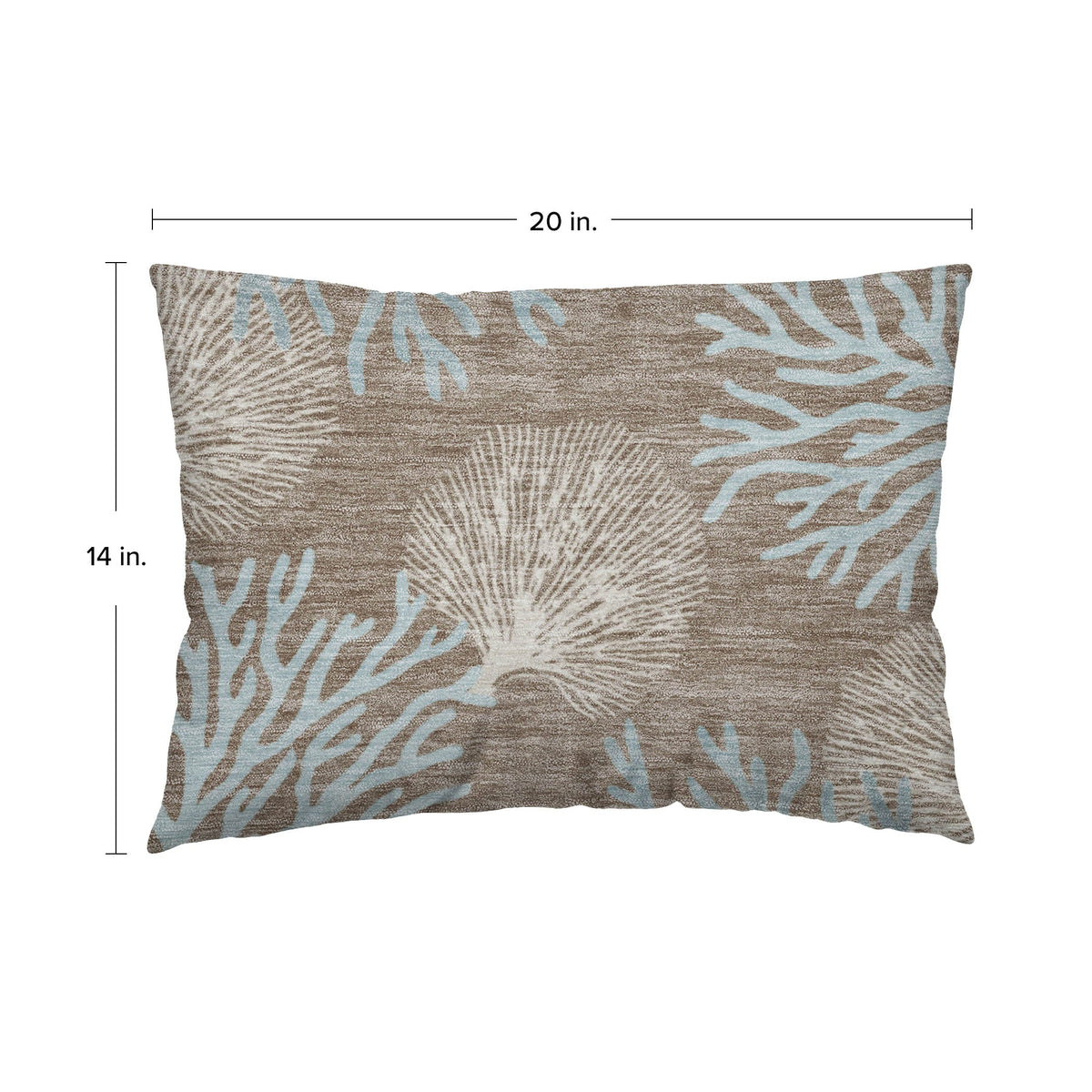 Bluewater BW4 Taupe Chenille Decorative Pillow