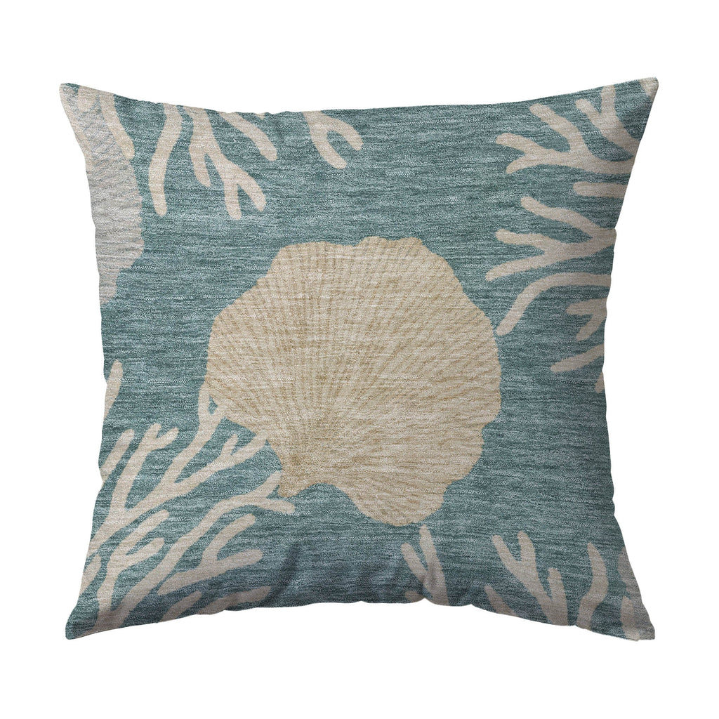 Bluewater BW4 Teal Chenille Decorative Pillow