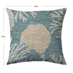 Bluewater BW4 Teal Chenille Decorative Pillow