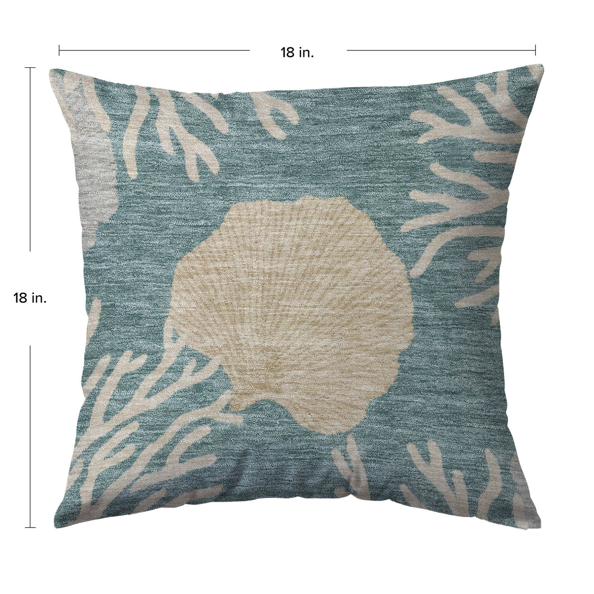 Bluewater BW4 Teal Chenille Decorative Pillow
