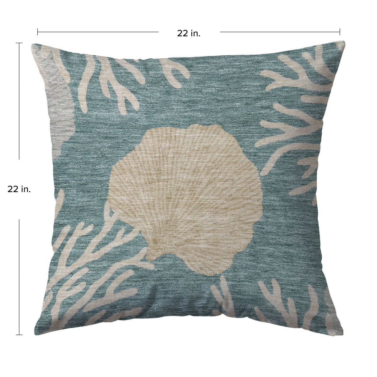 Bluewater BW4 Teal Chenille Decorative Pillow