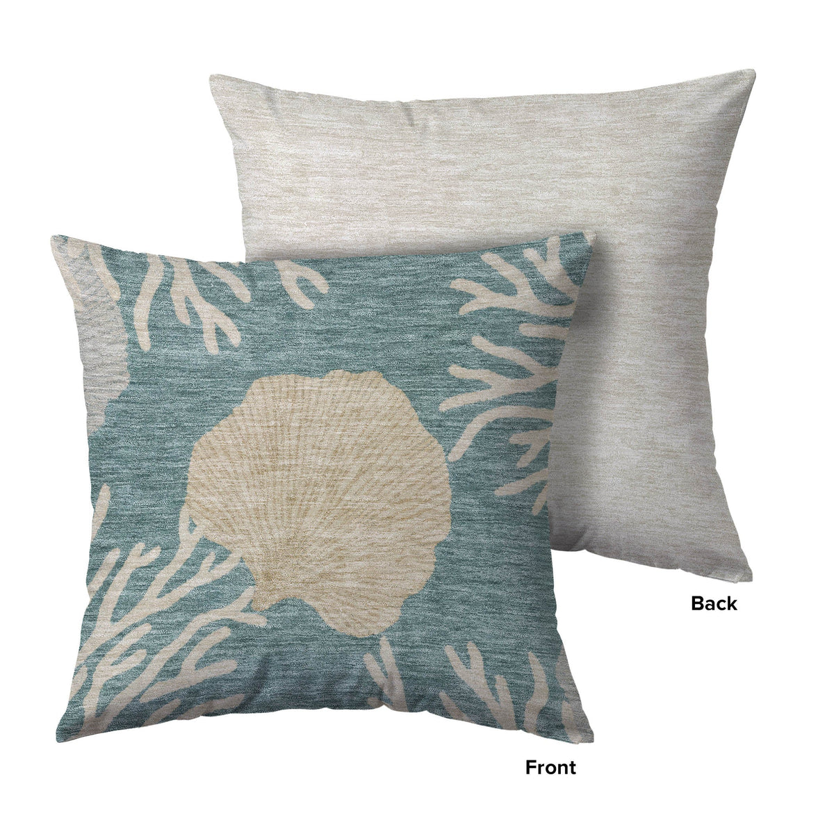 Bluewater BW4 Teal Chenille Decorative Pillow