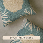 Bluewater BW4 Teal Chenille Decorative Pillow