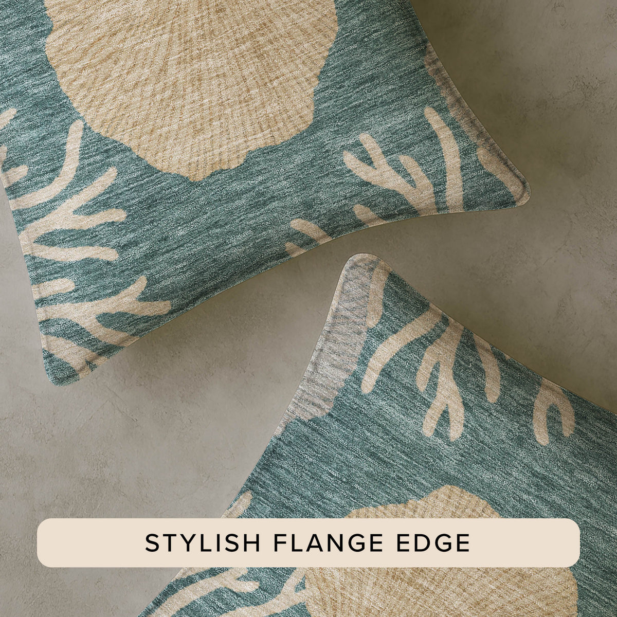 Bluewater BW4 Teal Chenille Decorative Pillow