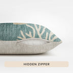 Bluewater BW4 Teal Chenille Decorative Pillow