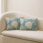 Bluewater BW4 Teal Chenille Decorative Pillow