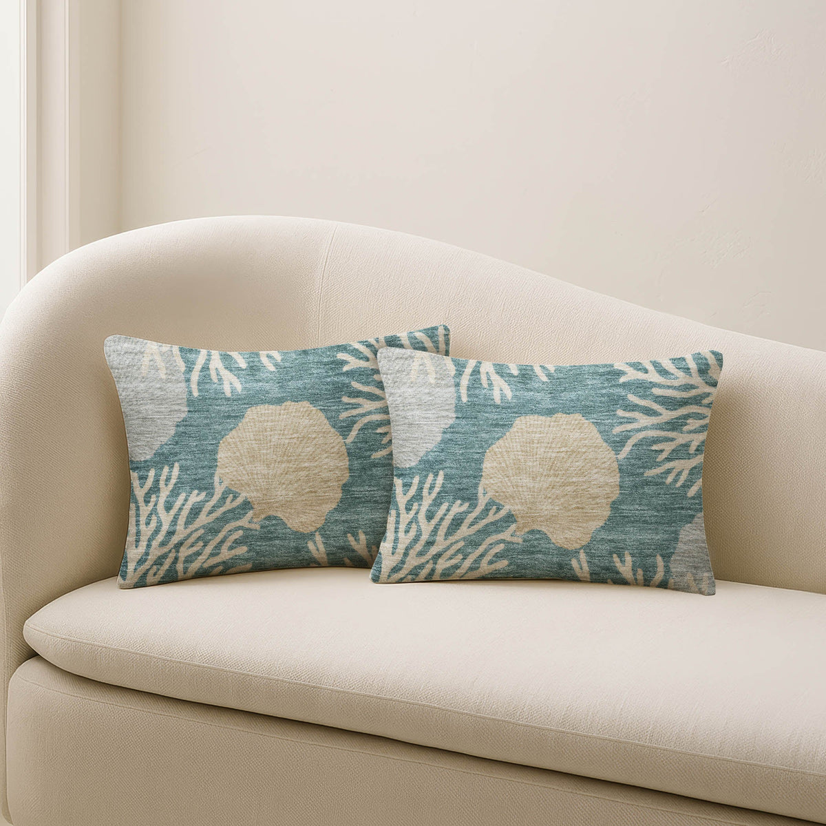 Bluewater BW4 Teal Chenille Decorative Pillow