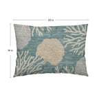 Bluewater BW4 Teal Chenille Decorative Pillow