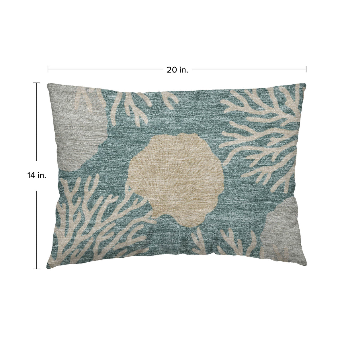 Bluewater BW4 Teal Chenille Decorative Pillow