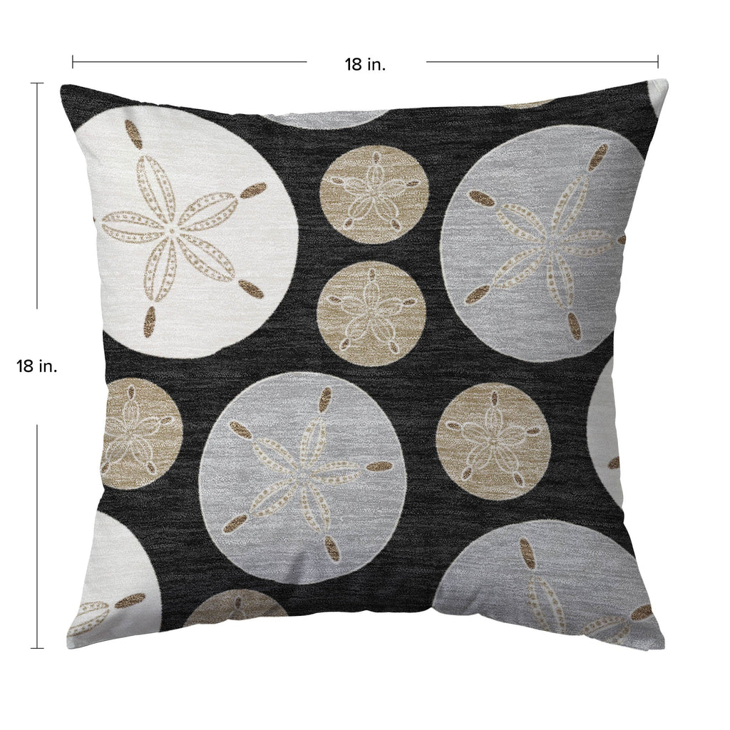 Bluewater BW5 Black Chenille Decorative Pillow