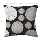 Bluewater BW5 Black Chenille Decorative Pillow