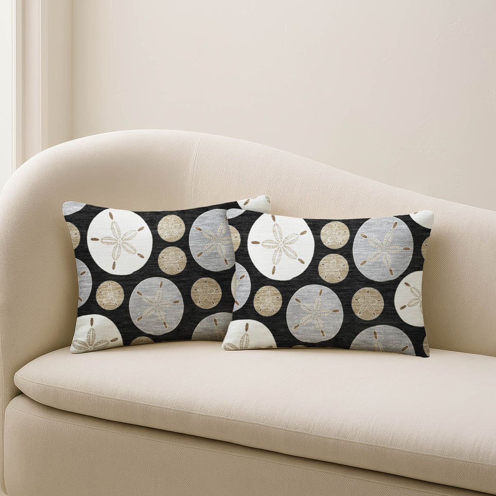 Bluewater BW5 Black Chenille Decorative Pillow