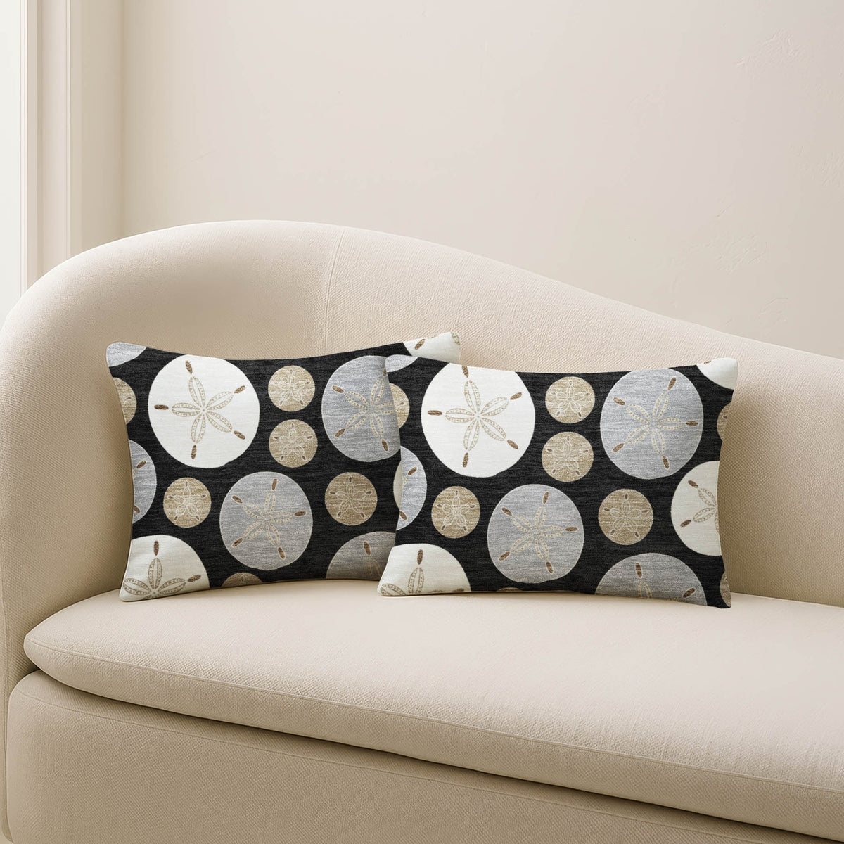 Bluewater BW5 Black Chenille Decorative Pillow