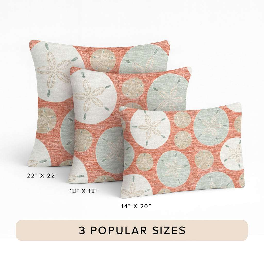 Bluewater BW5 Coral Chenille Decorative Pillow