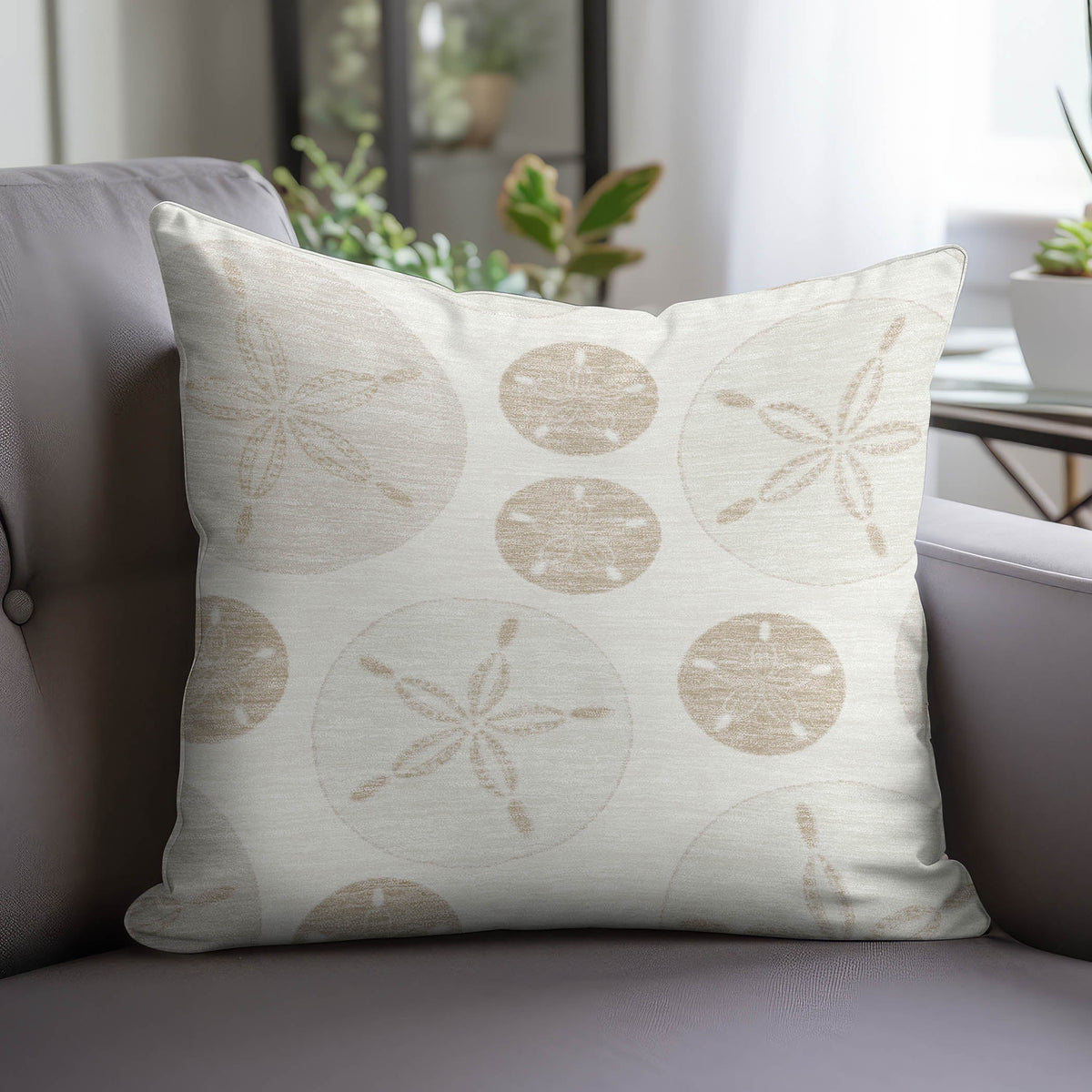 Bluewater BW5 Ivory Chenille Decorative Pillow