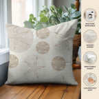 Bluewater BW5 Ivory Chenille Decorative Pillow