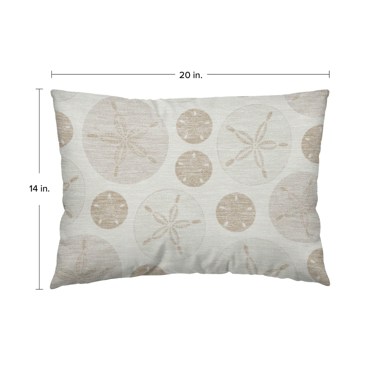 Bluewater BW5 Ivory Chenille Decorative Pillow