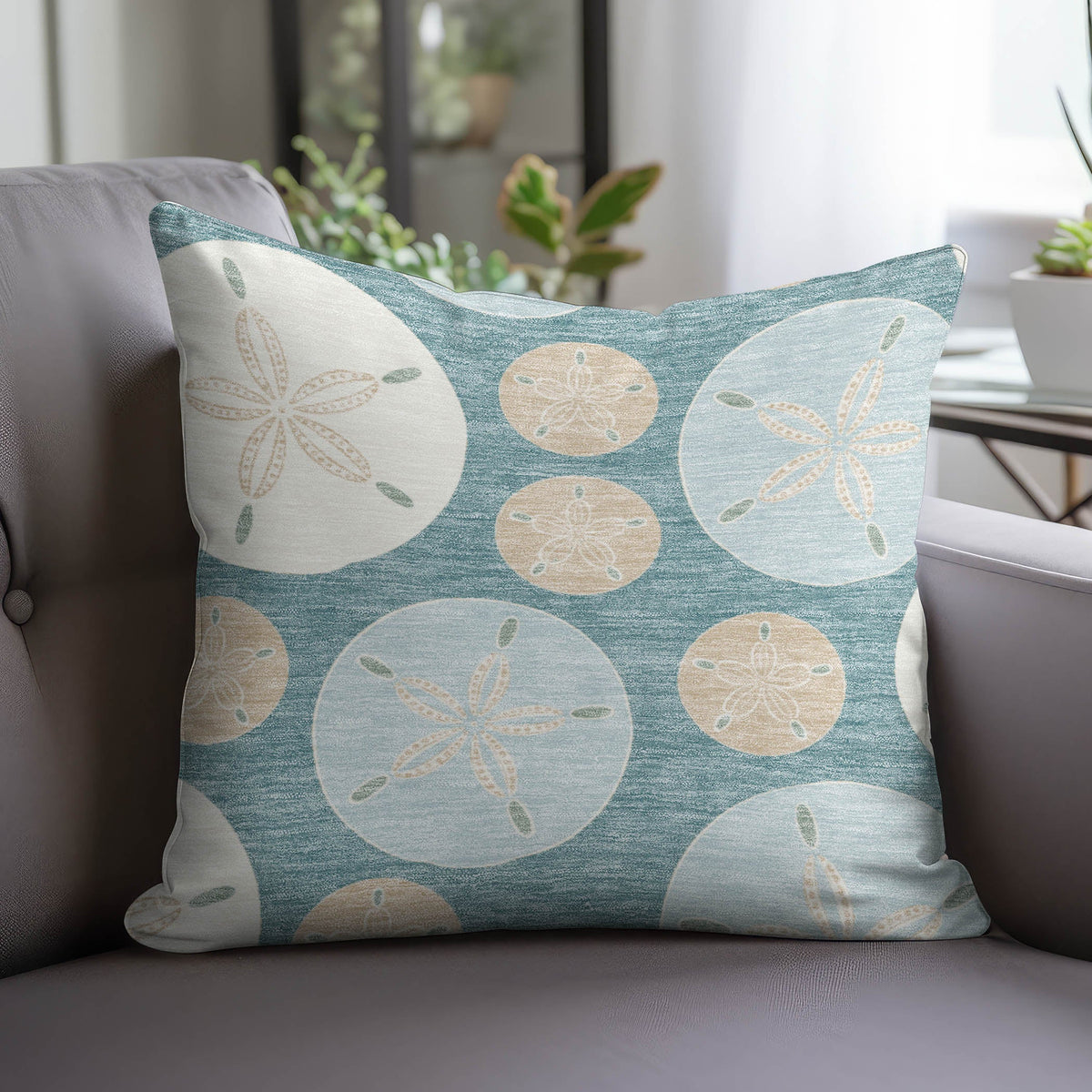 Bluewater BW5 Teal Chenille Decorative Pillow