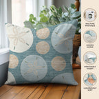 Bluewater BW5 Teal Chenille Decorative Pillow