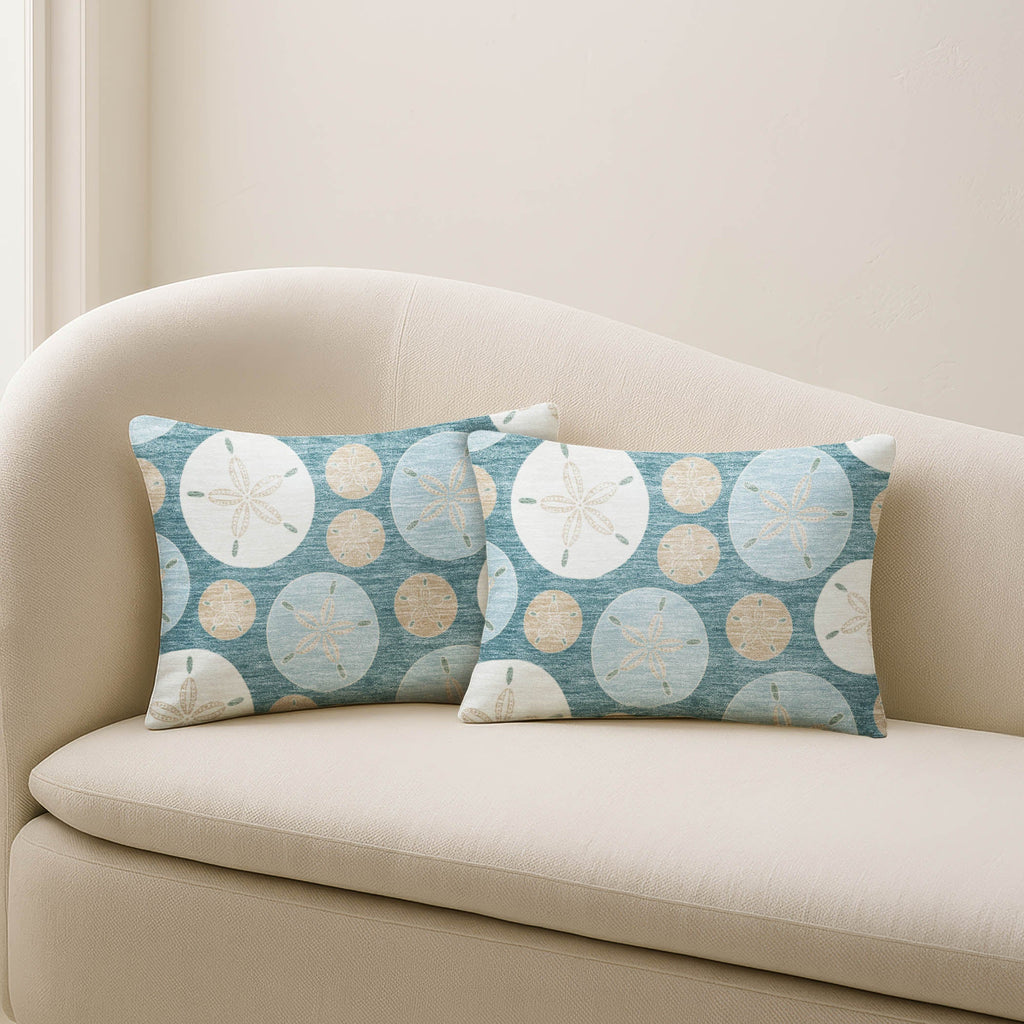 Bluewater BW5 Teal Chenille Decorative Pillow