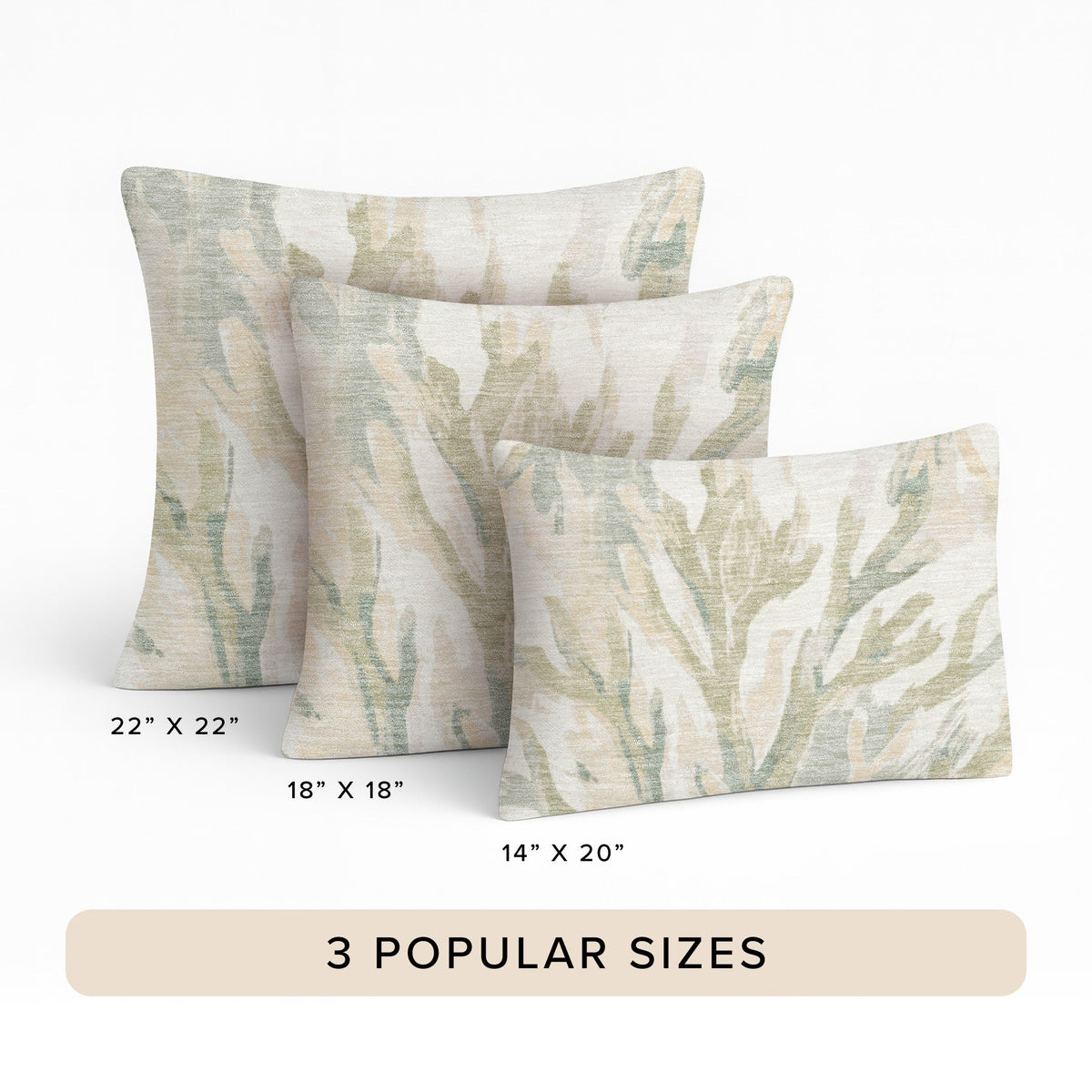 Bluewater BW6 Ivory Chenille Decorative Pillow