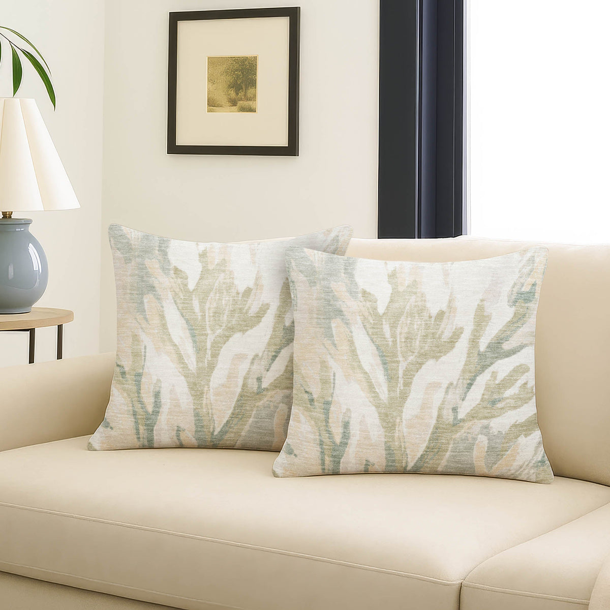 Bluewater BW6 Ivory Chenille Decorative Pillow