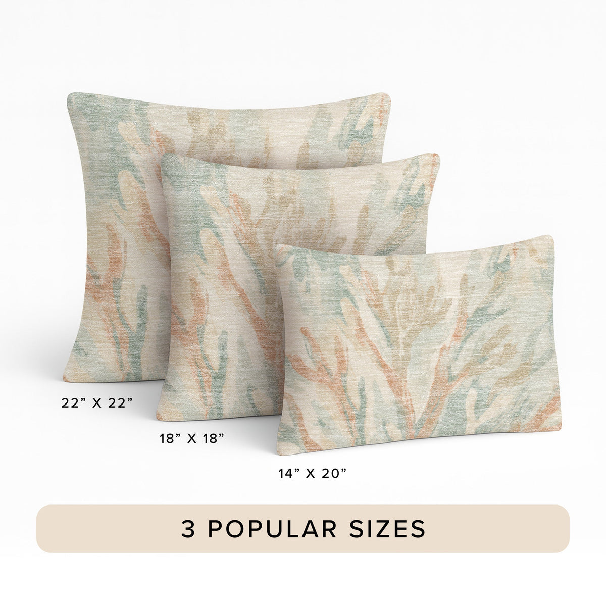 Bluewater BW6 Seafoam Chenille Decorative Pillow