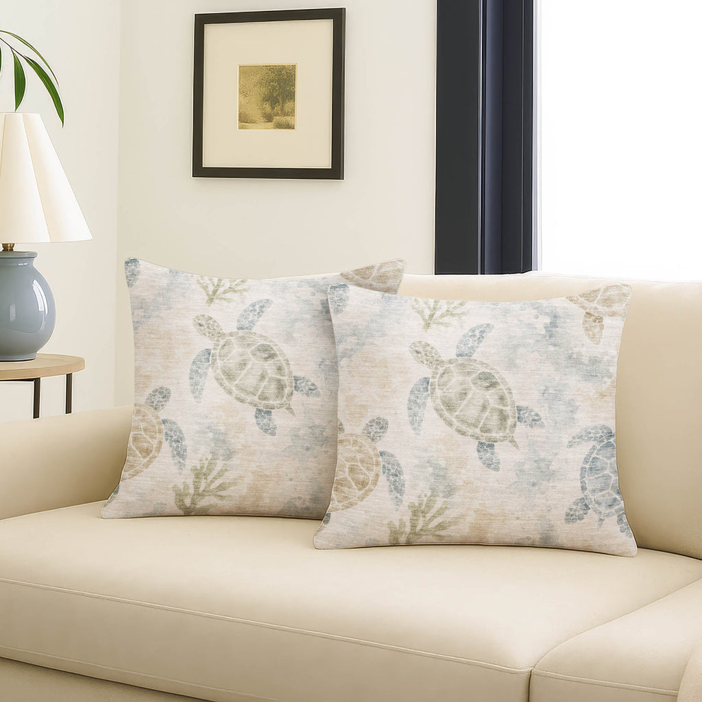 Bluewater BW7 Ivory Chenille Decorative Pillow