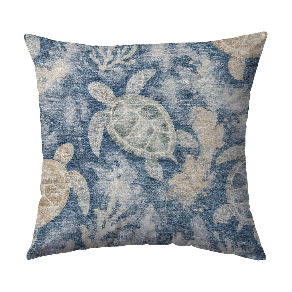 Bluewater BW7 Navy Chenille Decorative Pillow