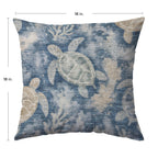 Bluewater BW7 Navy Chenille Decorative Pillow