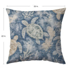 Bluewater BW7 Navy Chenille Decorative Pillow
