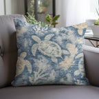 Bluewater BW7 Navy Chenille Decorative Pillow